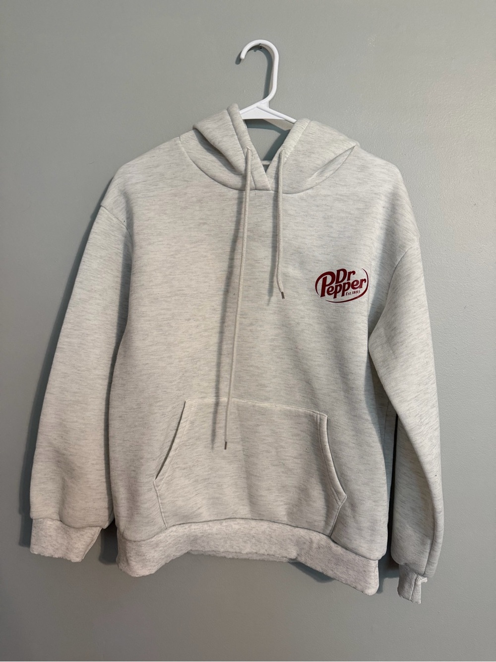 Logo Women's Light Gray Hoodie Sweatshirt
